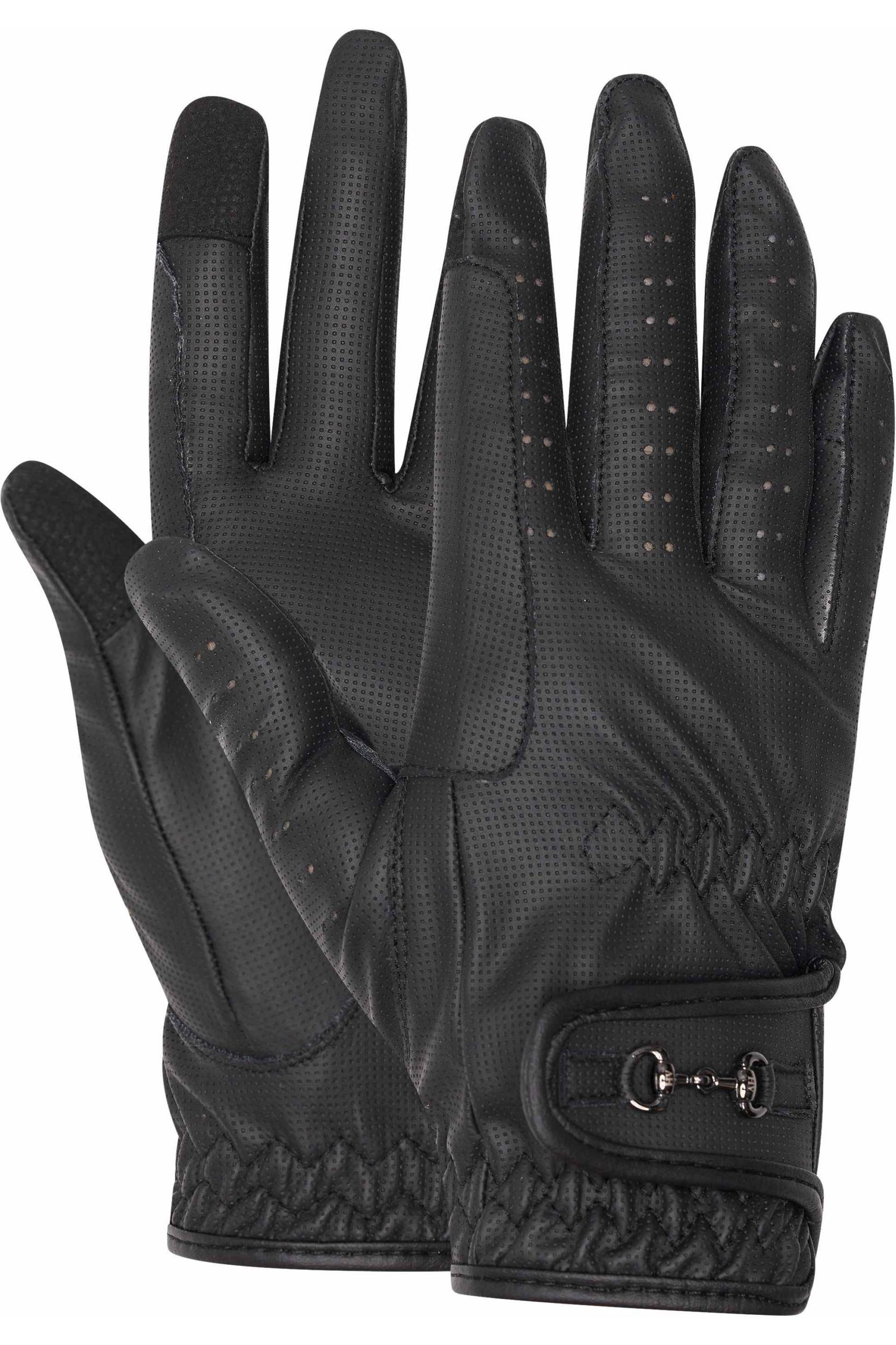 2023 HV Polo Womens Charly Riding Gloves 207083506 Black Womens 2023-hv-polo-womens-charly-riding-gloves-207083506-black-womens